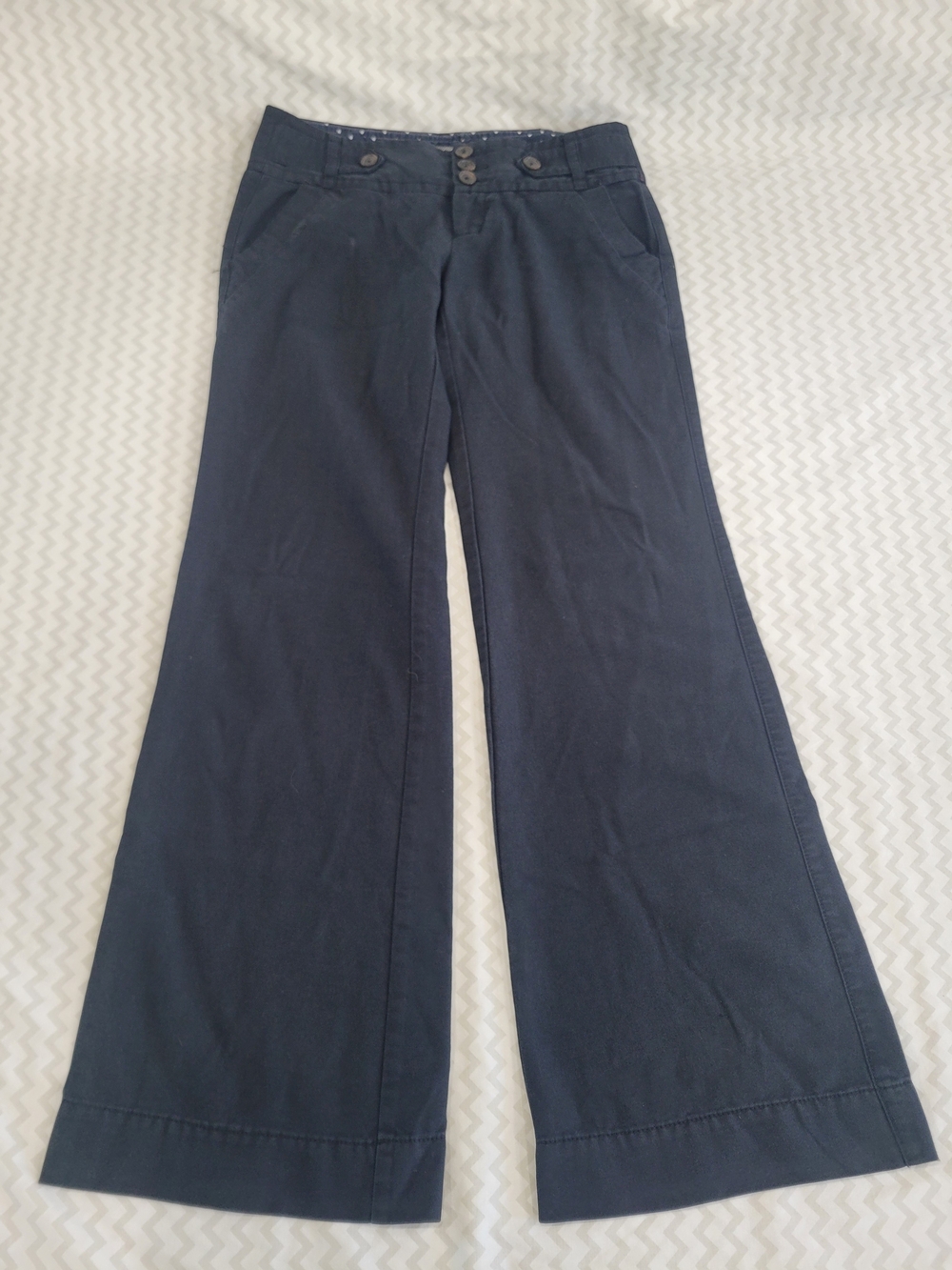 American Eagle Black Flare Pants Women's Size 2 Low Mid Rise Y2K Indie Trouser